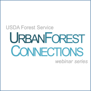 logo for USDA Forest Service webinar series "Urban Forest Connections"
