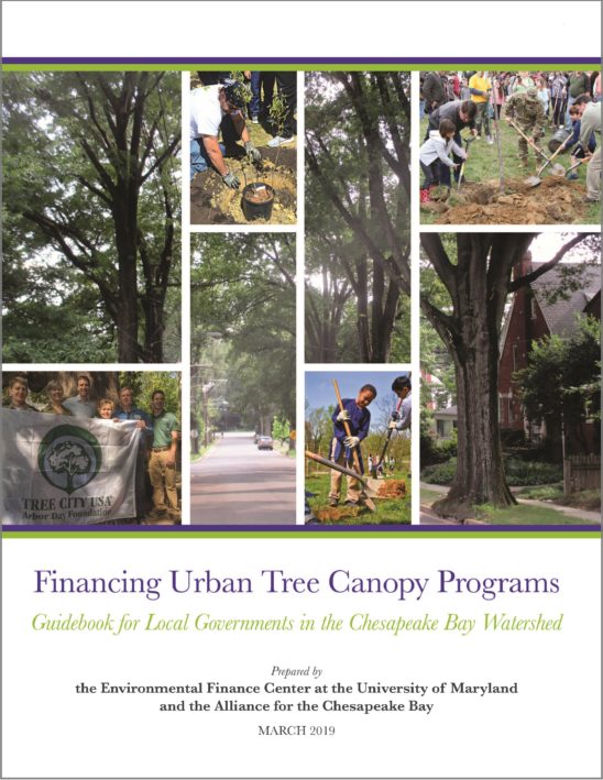 Cover of Financing Urban Tree Canopy Programs: Guidebook for Local Governments in the Chesapeake Bay Watershed