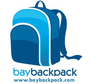 Bay-backpack logo with website.