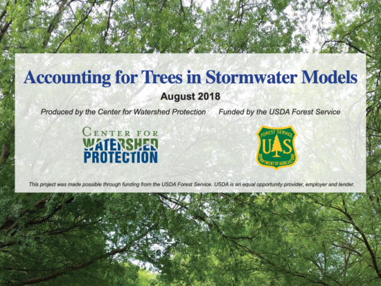 Accounting for Trees in Stormwater Models publication cover page